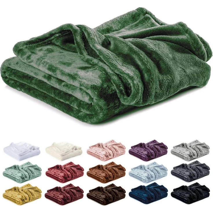 Wohndecke Kuscheldecke, Fleecedecke, Wolldecke flauschig und weich, Lavea, Sofadecke, Atmungsaktiv & Hautfreundlich, Decke – Bild 1