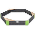 Exit Holz Sandkasten Aksent M | Grau | 160 x 140 x 21 cm