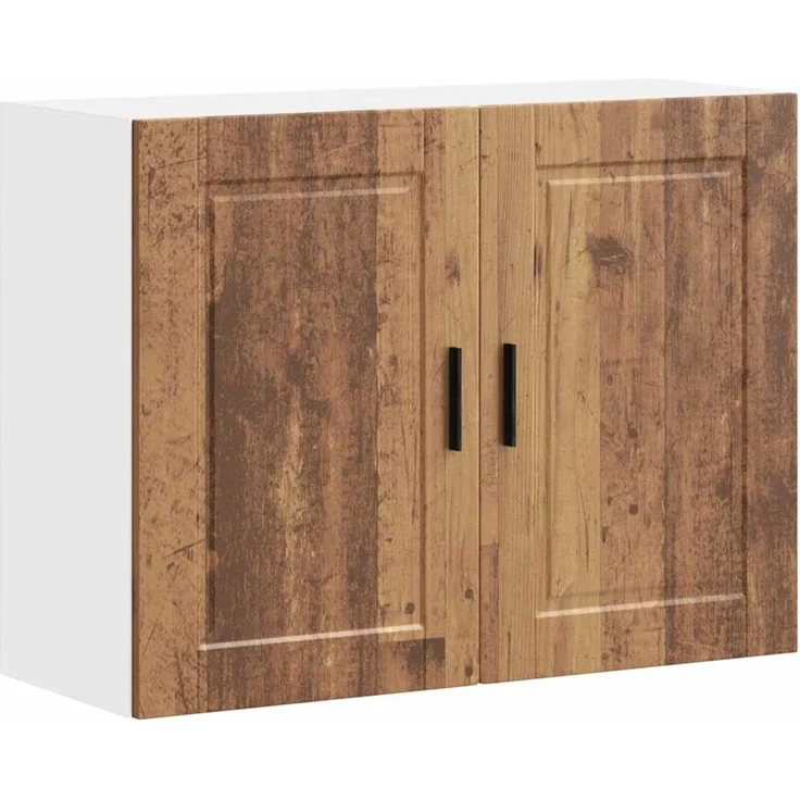 vidaXL Küchen-Hängeschrank Porto Altholz-Optik Holzwerkstoff 854075 – Bild 2