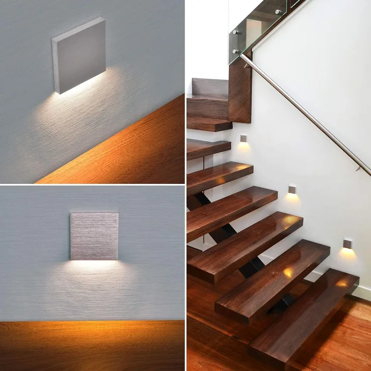 Maxkomfort LED Wandstrahler 6190S, LED fest integriert, 3000K, Warmweiß, Treppenbeleuchtung