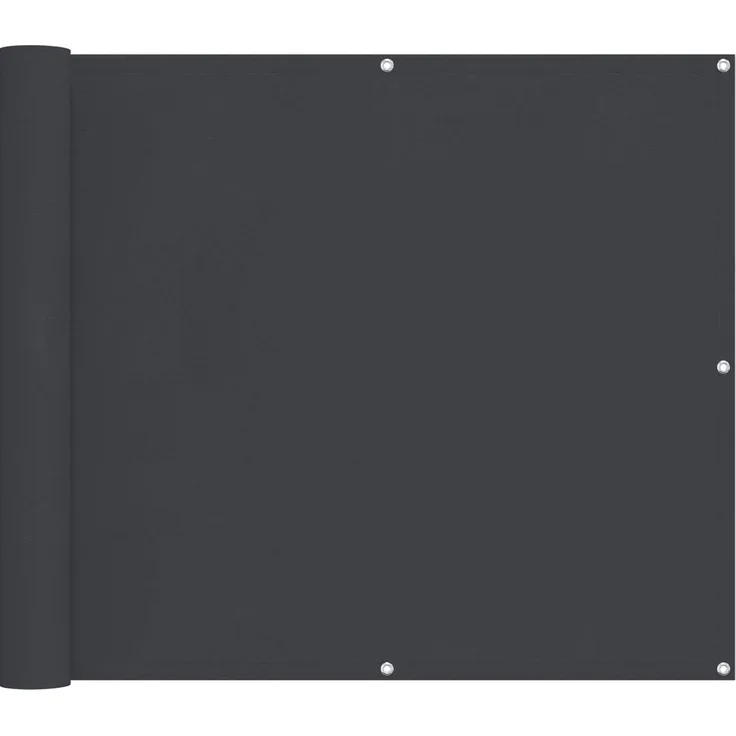 vidaXL Balkonsichtschutz Schwarz 90x200 cm 42030847