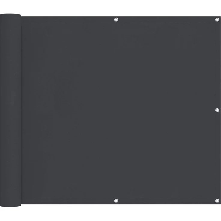 vidaXL Balkonsichtschutz Schwarz 90x200 cm 42030847 – Bild 1