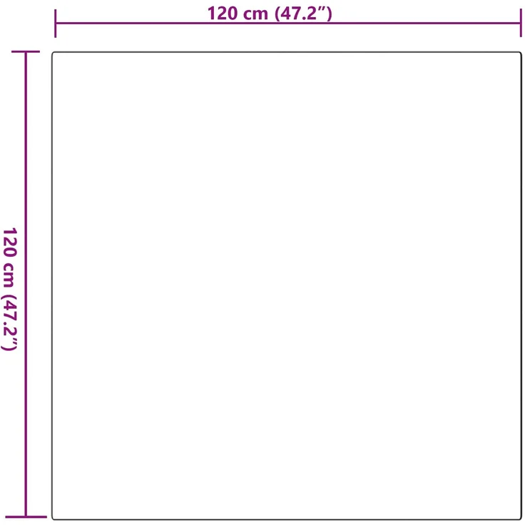 vidaXL Rutschfester Kunstfellteppich Olite Rosa 120 x 120 cm Polyester 42021707 – Bild 9