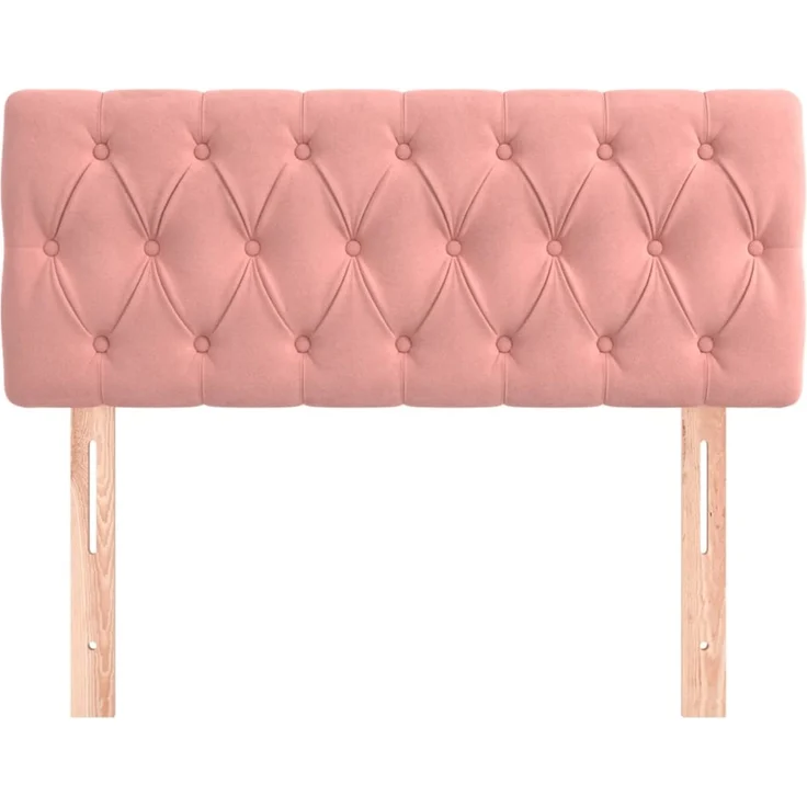 vidaXL Kopfteil Rosa 90 x 7 x 78/88 cm Samt – Bild 3