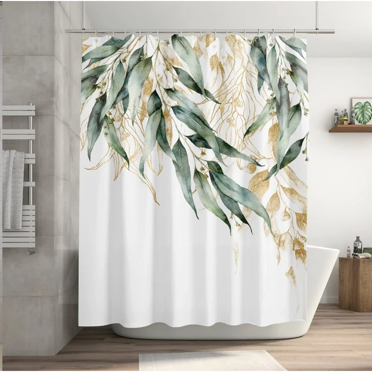 M&W DAS DESIGN Duschvorhang Shower curtains Anti schimmel Waschbar ​​180x200 Duschvorhang – Bild 3