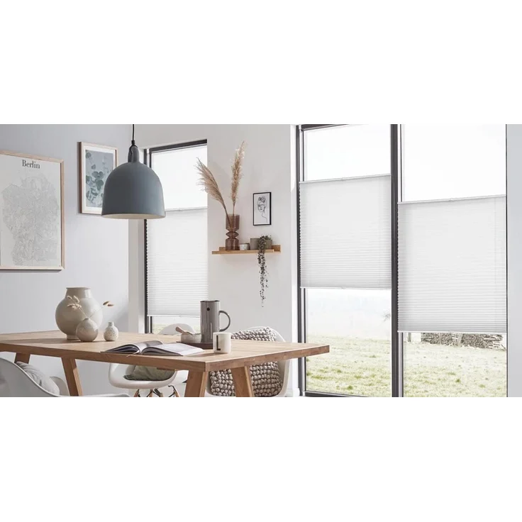 Plisseerollo ohne Bohren Klemmfix 80x120 cm(BxH) Grün Jalousie Sonnenschutz Easyfix Faltrollo Lichtdurchlässig Rollo für Fenster & Tür – Bild 8