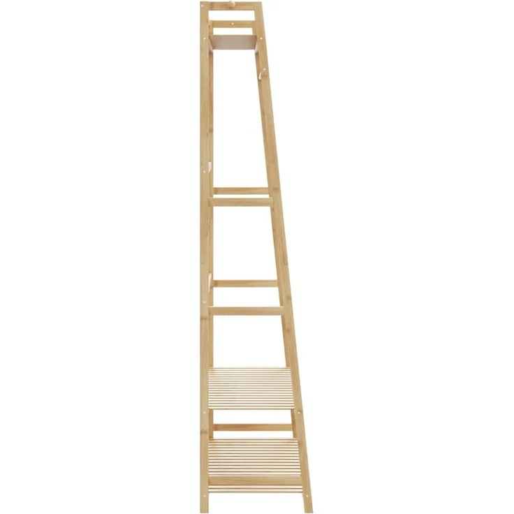 vidaXL Kleiderständer mit Ablagen 110x40x180 cm Bambus 4008925 – Bild 3