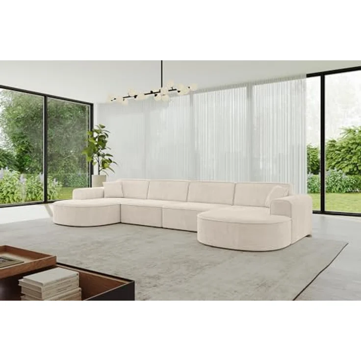 ALTDECOR Wohnlandschaft MARI-U2, Sofa Praktische Bequeme Funktionsecke Couch U-Form Eckcouch, Corner Sofa U-Form Vielseitige Sofa Wohnlandschaft Wohnzimmer – Bild 5