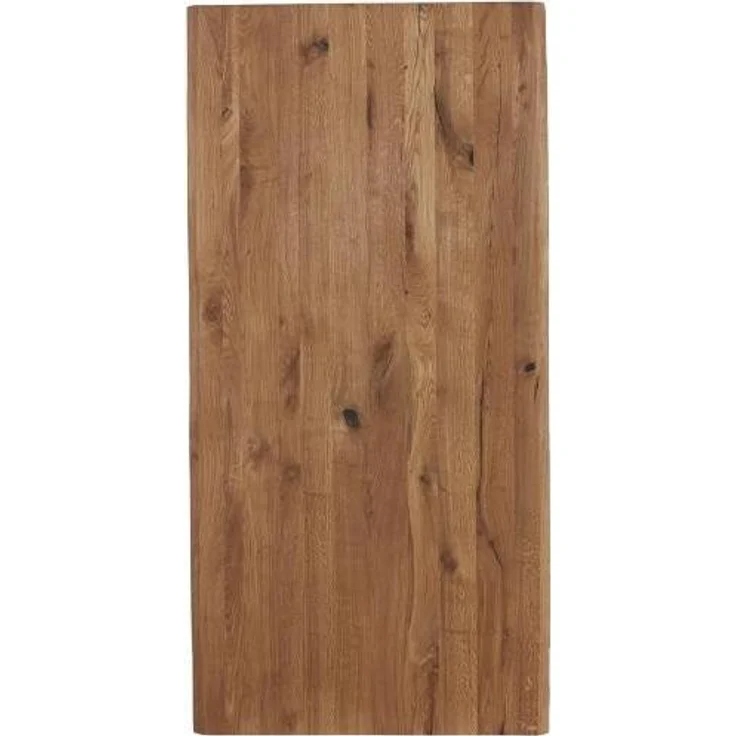 Tischplatte Eiche massiv mit natürlicher Kante 145 x 70 x 2,6 cm – Bild 4