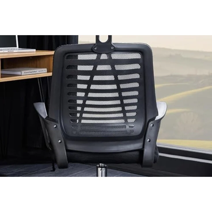riess-ambiente Bürostuhl YOGA schwarz - höhenverstellbar, drehbar, ergonomisch, mit Armlehne (Einzelartikel, 1 St), verstellbarer Bürostuhl mit Rollen - ideal für Arbeitszimmer und Büro – Bild 5