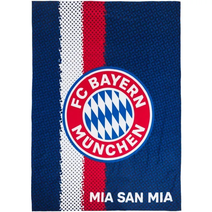 FC Bayern München Fleecedecke Mia san mia 150x200 cm