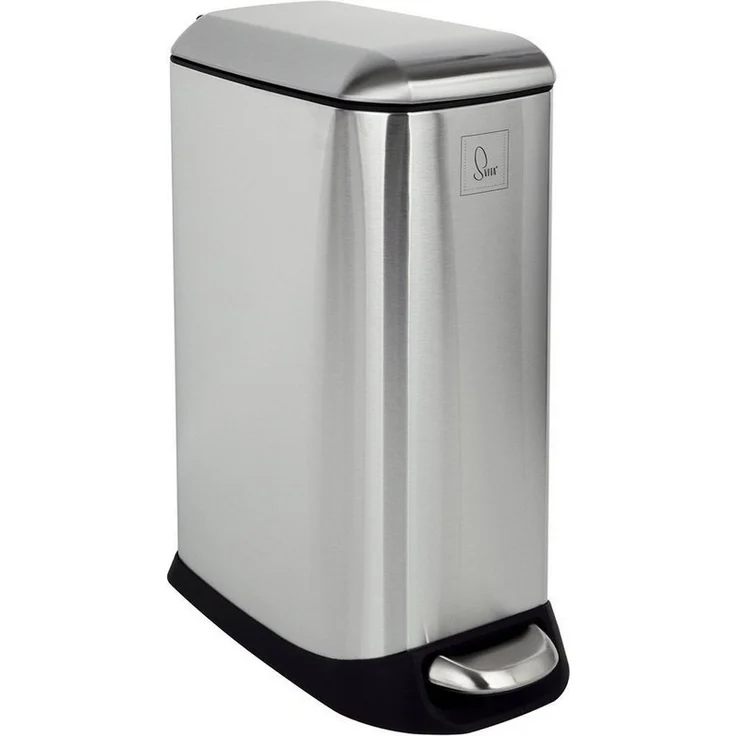 SVITA Mülleimer TS12, Treteimer, 12L, Softclose-Funktion, Edelstahl, Silber – Bild 5