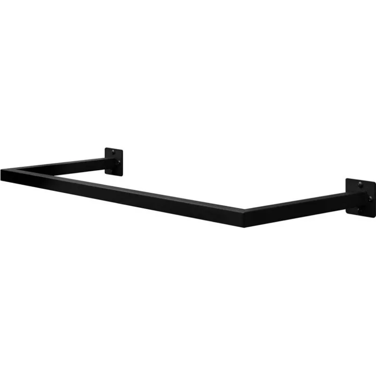EUGAD Kleiderstange (1 St), Wand Rechteck, aus Industrierohr, 50 kg belastbar