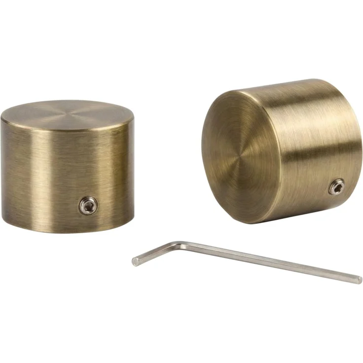 Deco-Raum® Gardinenstange 25mm 1-läufig Kappe | Länge: 140cm | Material: Metall | Farbe: Schwarz – Bild 7