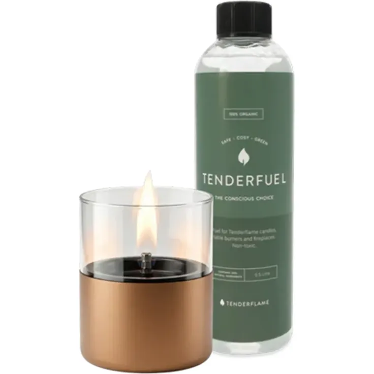 Tenderflame Lilly Starter-Set Copper inkl. Tenderfuel 0,5l