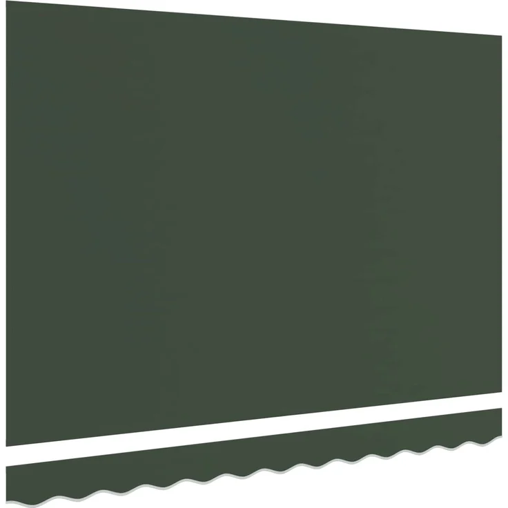 vidaXL Markisenersatzstoff Dunkelgrün 5 x 3,5 m Polyester 964829 – Bild 3
