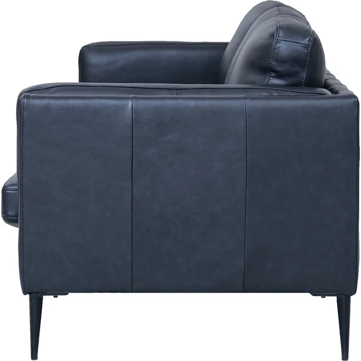 3-Sitzer Sofa Aicena Leder Schwarz - Komfortsofa mit Taschenfederkern & Metall-Gestell – Bild 4