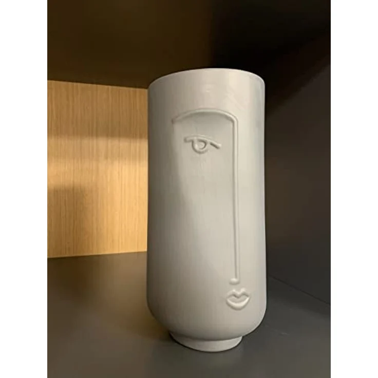 Blumenvase, 13x28 cm, beige – Bild 2