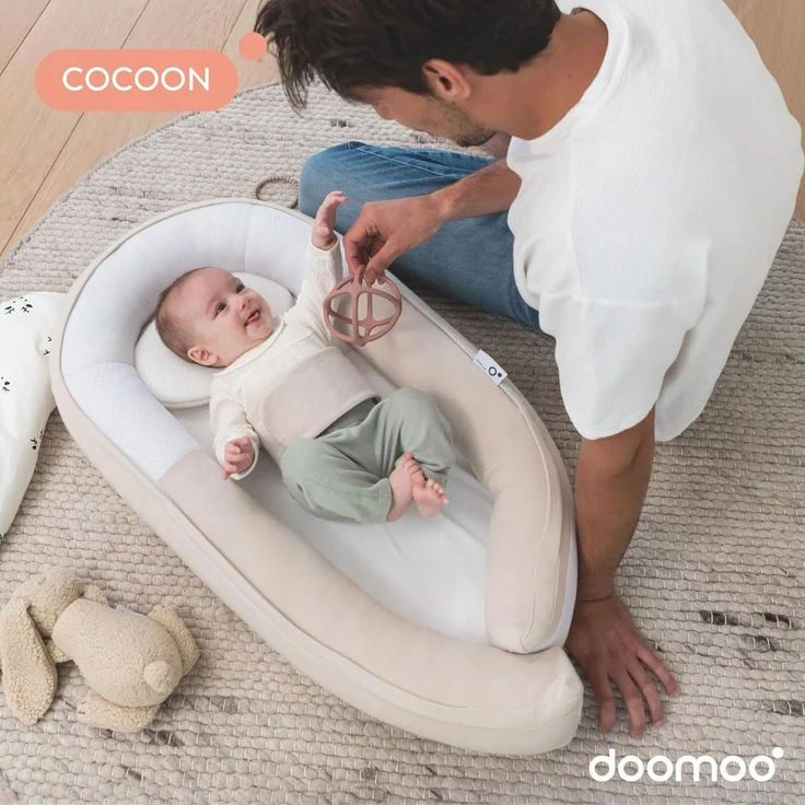 Babymoov doomoo Cocoon Reduzierstück Tetra Jersey Sand – Bild 2