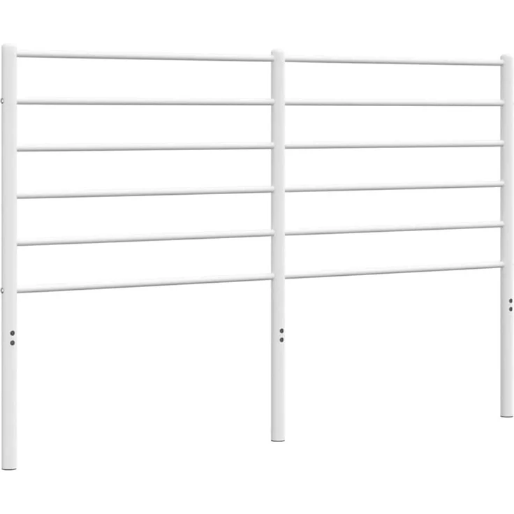 vidaXL Ersatz-Kopfteil Metall Weiß 135 cm – Bild 2