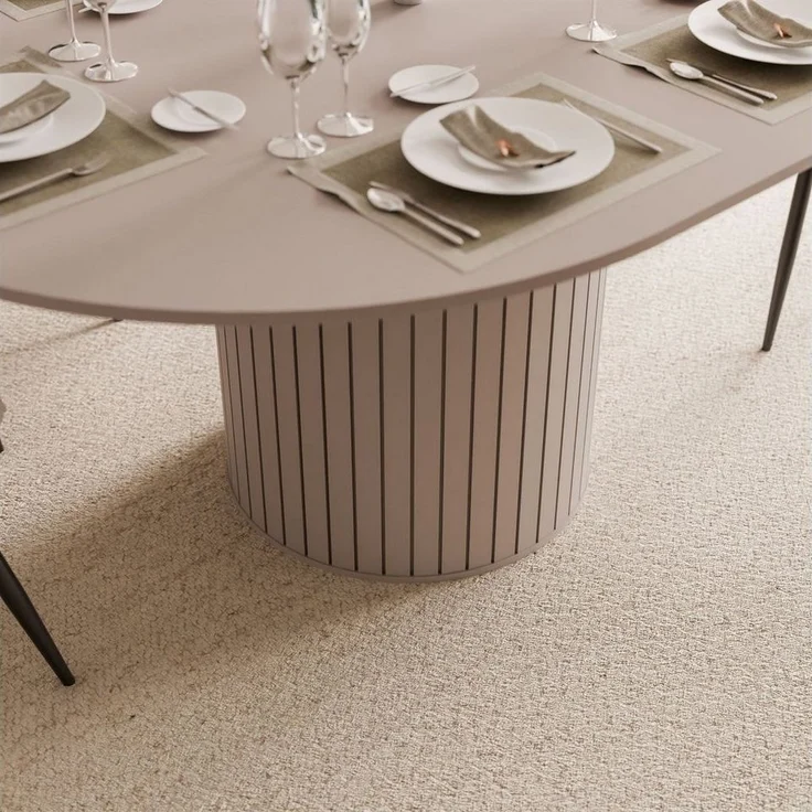 Lookway Esstisch ELODIE Runder ausziehbarer tisch 120-160 cm für das Esszimmer (1 Tisch), Breite: 120 - 160 cm – Bild 3