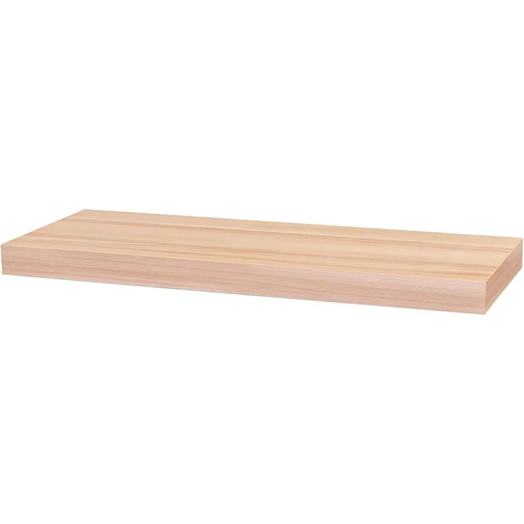 Levandeo® Wandregal, Wandboard Bobby 60cm Kernbuche - Wandregal Regal Board Bord