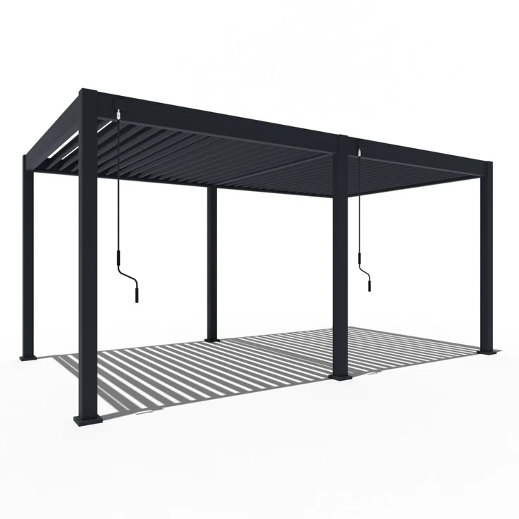 Weide 'Classic' Pergola, freistehend, Aluminium / Stahl anthrazit, 530 x 300 x 255 – Bild 2