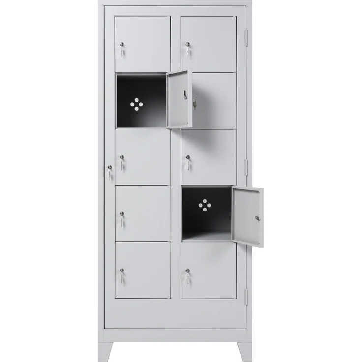 Wäscheverteilerschrank 10 türig Lichtgrau – Bild 9