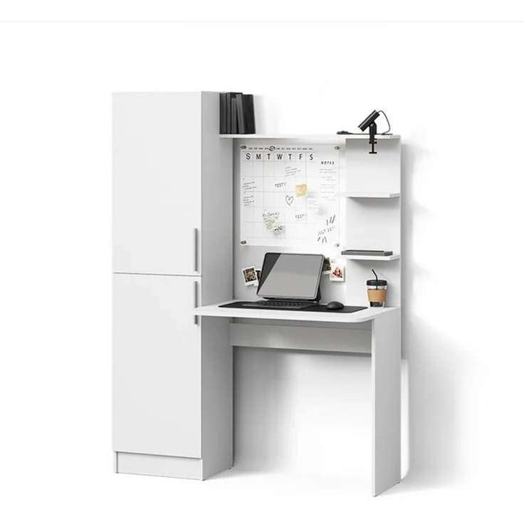 Livinity® Schreibtisch Rina, Weiß, 122.9 x 168 cm (1-St) – Bild 4