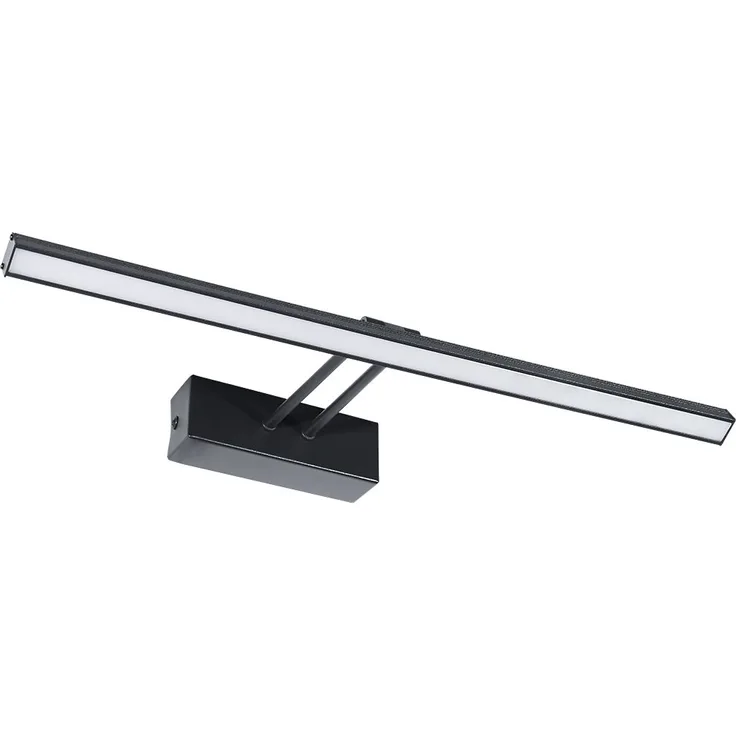 EMKE LED Spiegelleuchte Spiegellampen für das bad spiegelleuchte 40cm, 200° drehbar spiegelleuchte led badSpiegelschrank Beleuchtung 6500K Schrankleuchte (Schwarz)