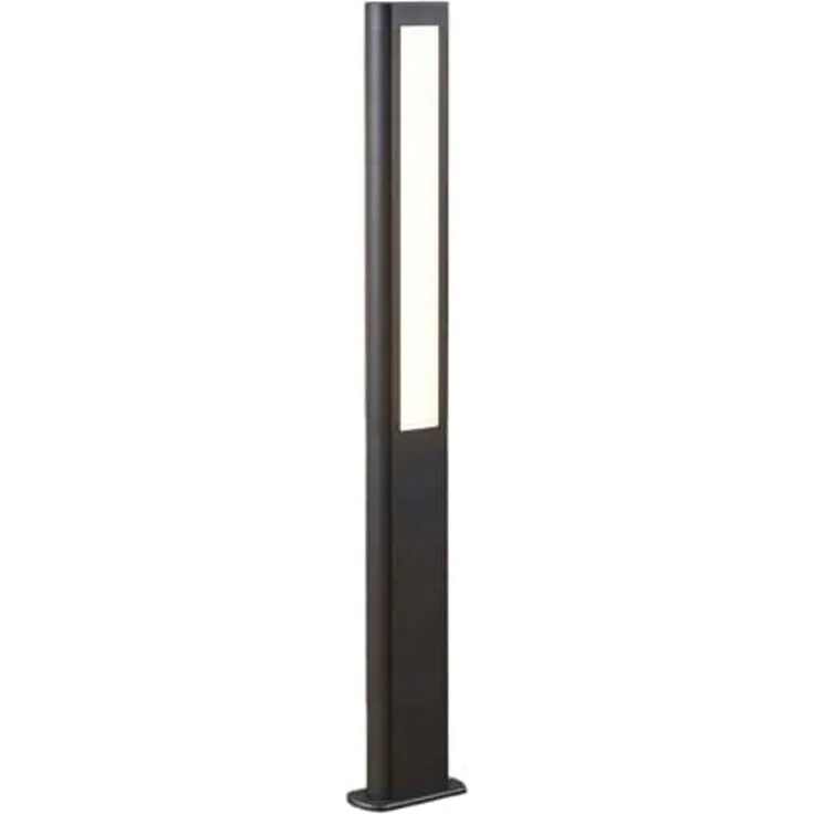 Lucande LED Pollerleuchte Mhairi, LED-Leuchtmittel fest verbaut, warmweiß, Modern, Aluminium-Druckguss, Acryl, anthrazit, weiß, 2 flammig, inkl. – Bild 4
