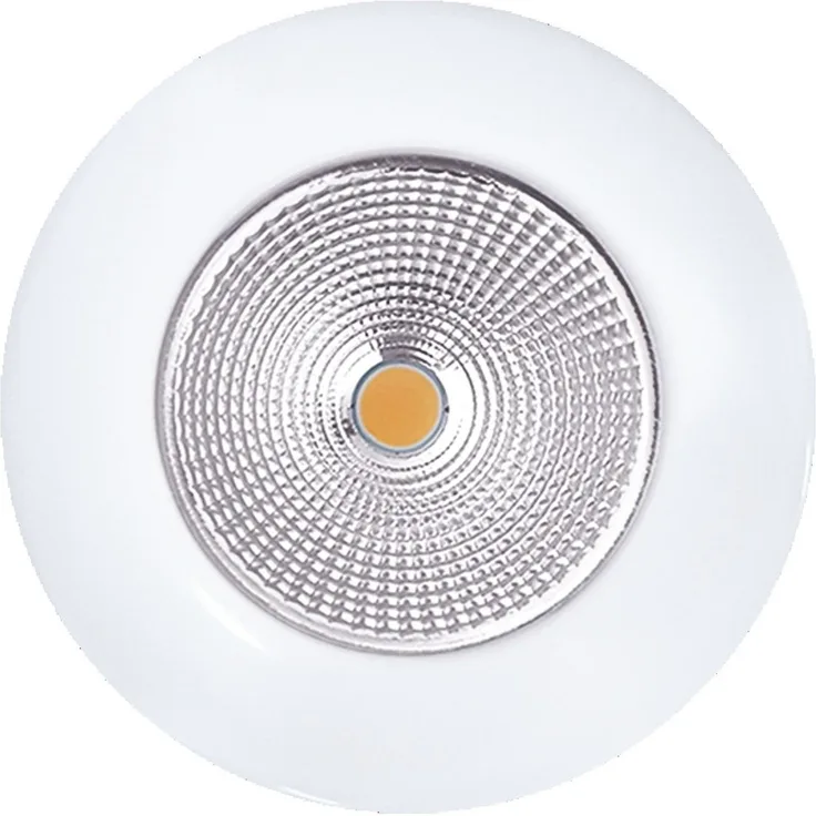 5068 Flat IP44 8W weiss-matt 3000K 38° 350mA - ØxH: 80x29mm - 8W - weiss-matt - 3000K - Nobile AG