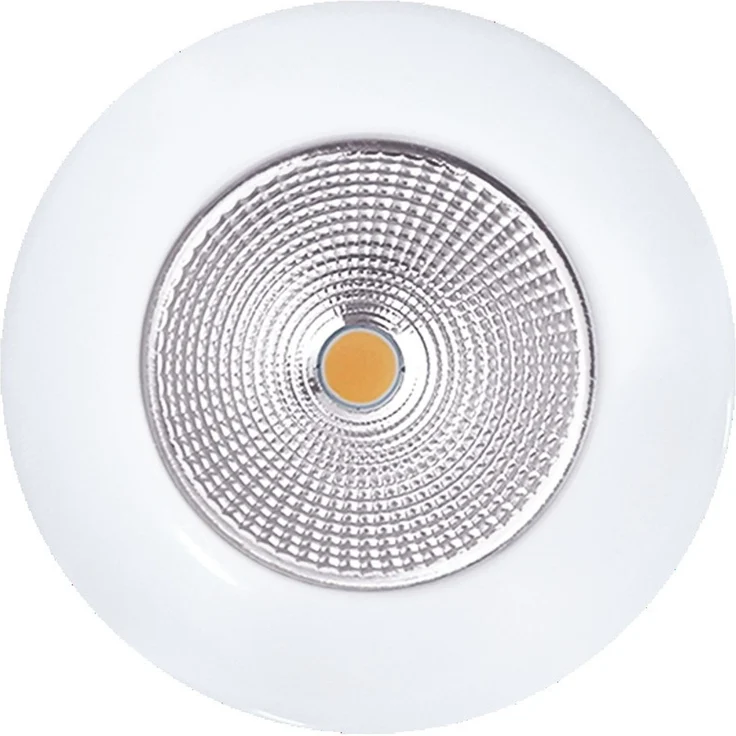 5068 Flat IP44 8W weiss-matt 3000K 38° 350mA - ØxH: 80x29mm - 8W - weiss-matt - 3000K - Nobile AG