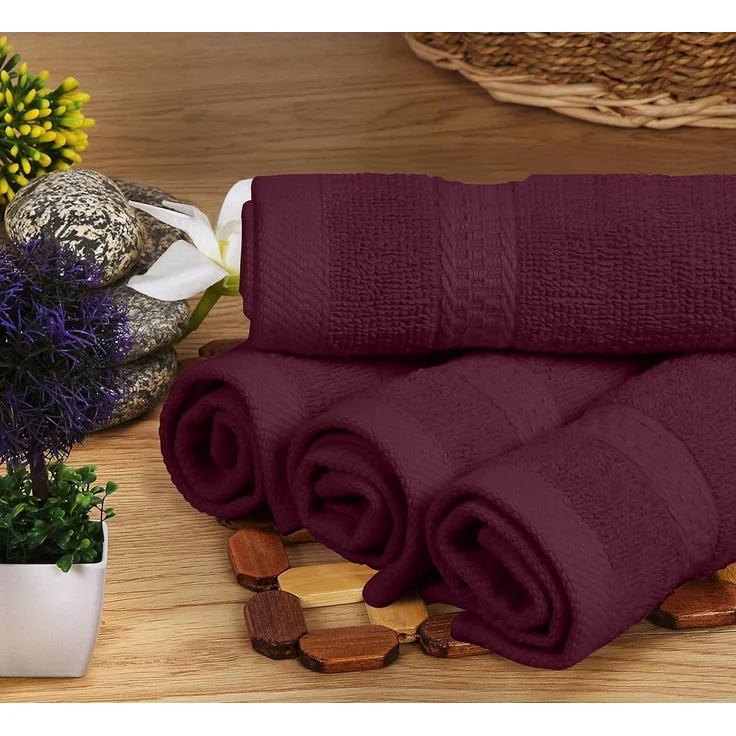 Utopia Towels 8-teiliges Handtuch-Set (Burgund) – Bild 7