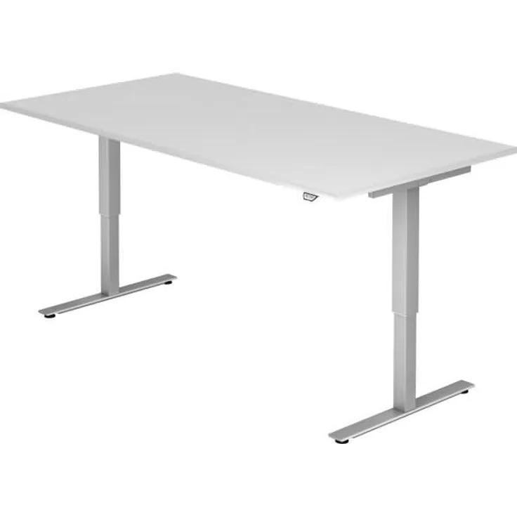 'XMST2E' Sitz-Steh-Schreibtisch elektrisch 200X100cm Weiß