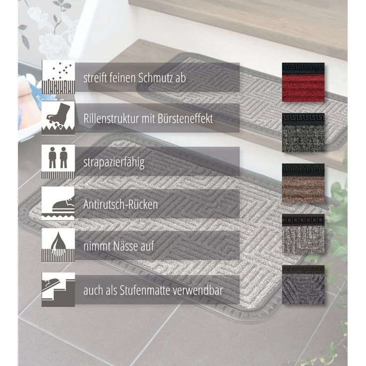 ASTRA Fußmatte Border Star 1, rechteckig, Höhe: 8 mm, Türmatte, Schmutzfangmatte, In -und Outdoor geeignet – Bild 3