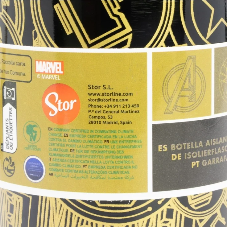 Avengers Thermoflasche 515 ml aus Edelstahl doppelwandig für warme und kalte Getränke – Bild 4
