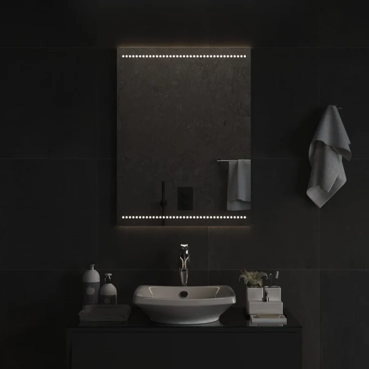LED-Badspiegel, Wandspiegel, Badezimmerspiegel 60x80 cm – Bild 3