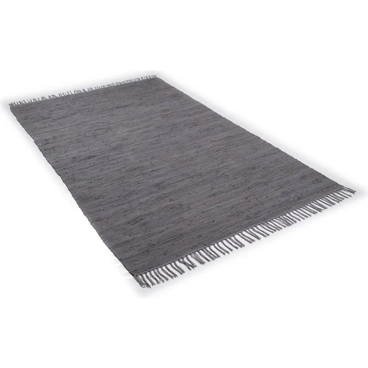 THEKO Teppich Happy Cotton Fleckerl, handgewebt, rechteckig, Höhe: 5 mm, Flachgewebe, reine Baumwolle, meliert, mit Fransen, auch als Läufer – Bild 1