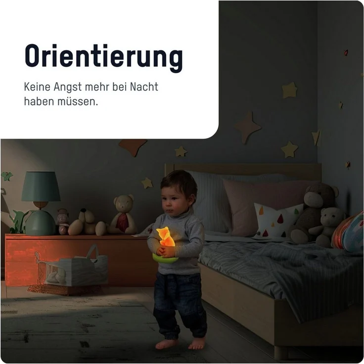ANSMANN Nachtlicht Baby & Kind LED Fuchs - Süßes Schlummerlicht mit Touch Sensor & Timer - ideal als Einschlafhilfe – Bild 3