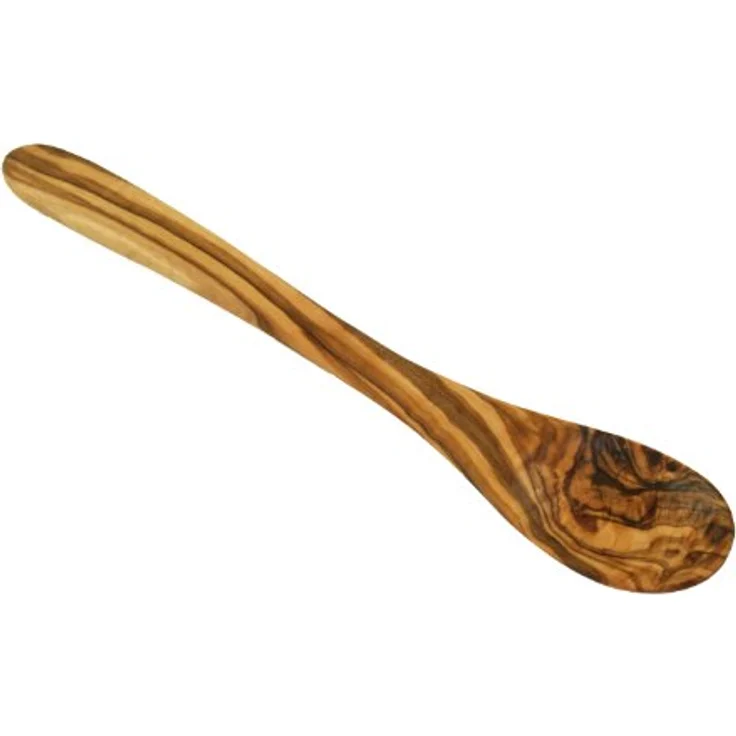 Olivenholz-erleben Esslöffel aus massivem Olivenholz, Länge: ca. 22 cm (1 Stück), Geschmackneutral & hygienisch, robust & langlebig, jeder ein Unikat – Bild 2
