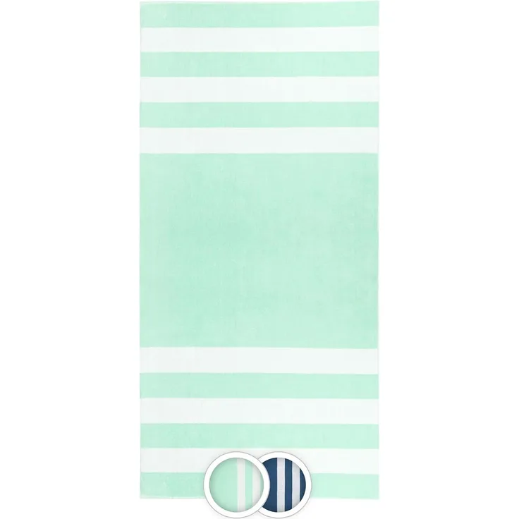 ZOLLNER Strandtuch, Mikrofaser (1-St), 100 x 200 cm, 100% Baumwolle, gestreift, vom Hotelwäschespezialisten