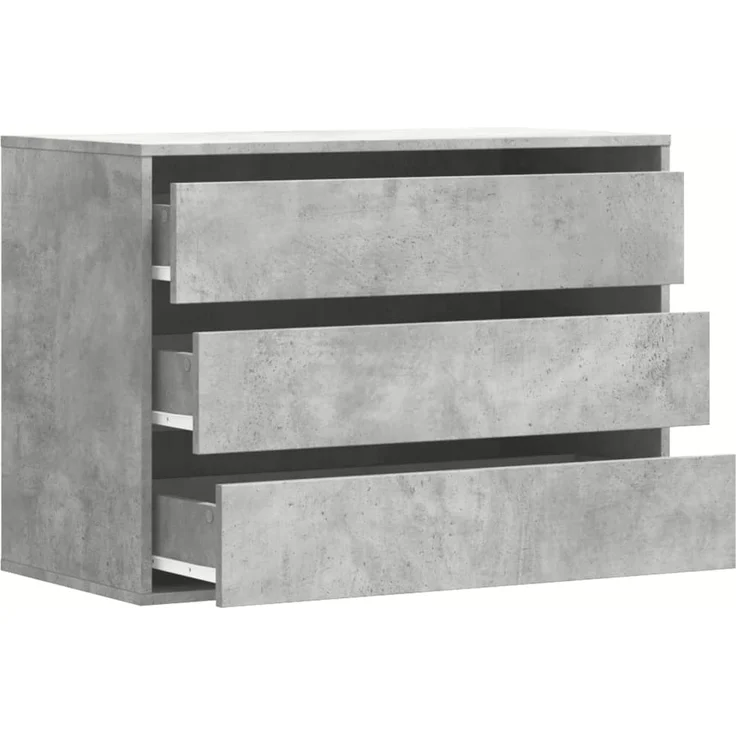 vidaXL Kommode Betongrau 80x41x58 cm Holzwerkstoff 852855 – Bild 4