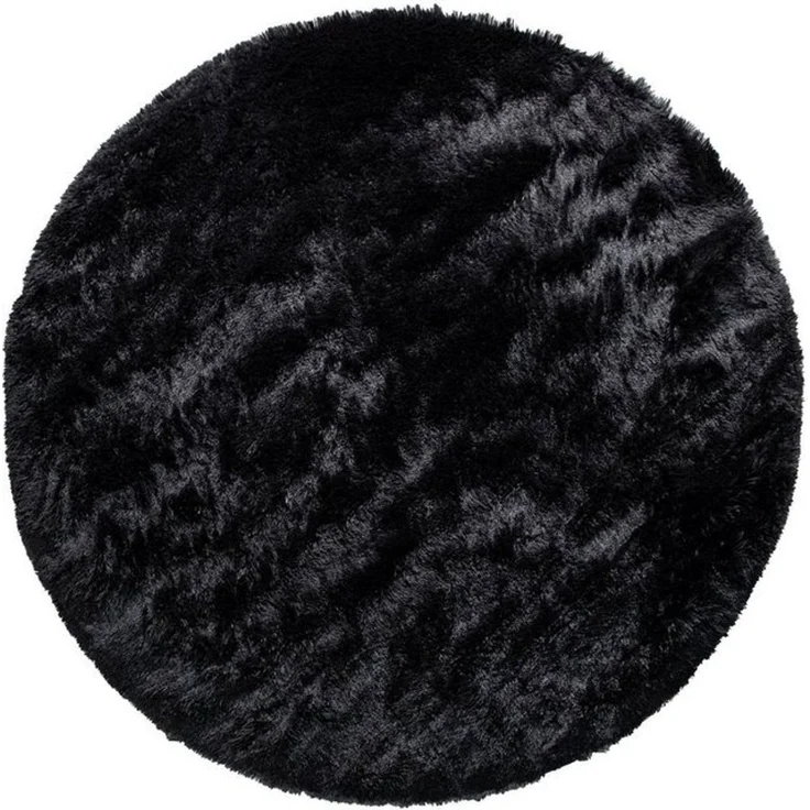 Paco Home Hochflor-Teppich Silky 591, rund, Höhe: 37 mm, Uni Farben, besonders weich und kuschelig – Bild 4