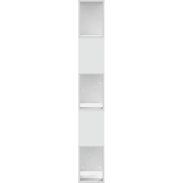 vidaXL Bücherregal 5 Böden Weiß 45x23,5x162,5 cm Holzwerkstoff 852780 – Bild 3