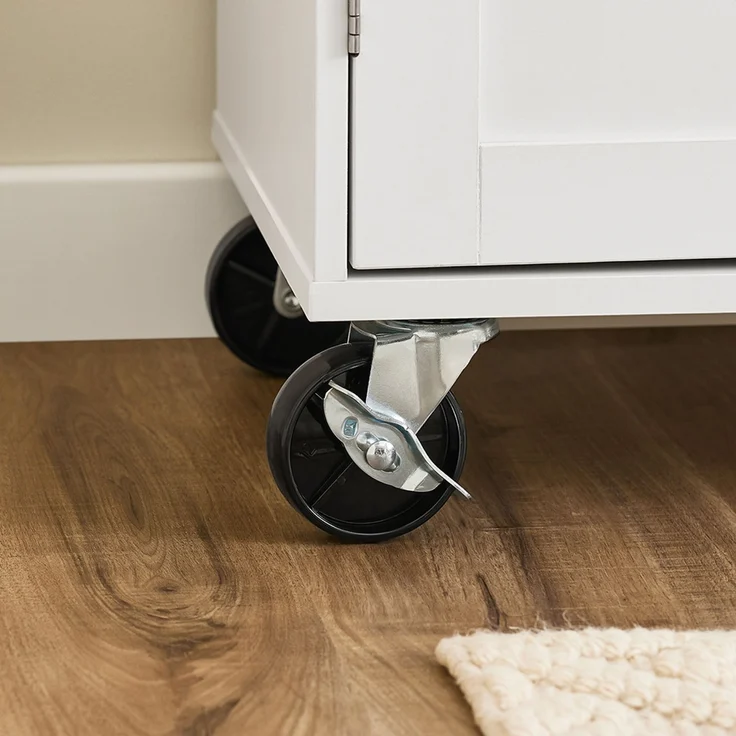 SoBuy FKW133-WN Kücheninsel, Spanplatte, Melamin, Weiß, 99 x 85 x 40 cm – Bild 7