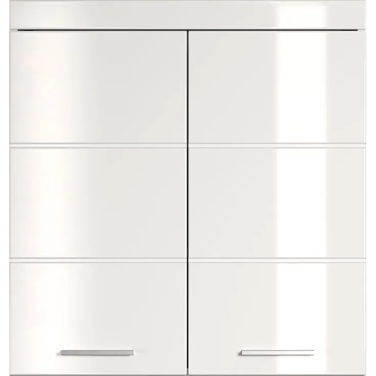 Trendteam 'Amanda' Hängeschrank, Holz, 73 x 77 x 23 cm, Weiß Hochglanz