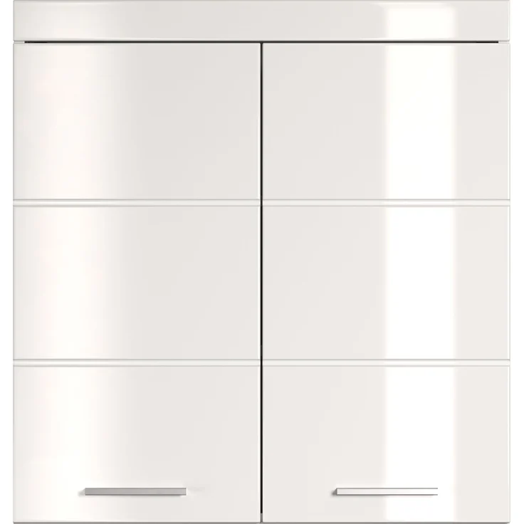 Trendteam 'Amanda' Hängeschrank, Holz, 73 x 77 x 23 cm, Weiß Hochglanz