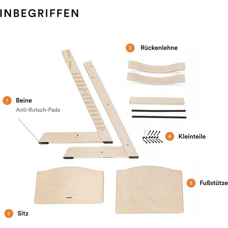 Stokke 'Tripp Trapp' Hochstuhl, glacier green, höhenverstellbar, Buche – Bild 2