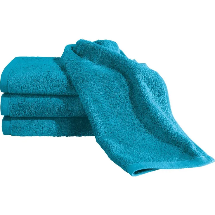 Erwin Müller Handtuch Set Gästetuch "Kronau" 4er-Pack, Frottier, Walk-Frottier Uni
